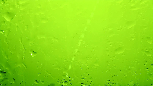 Water Drops Splatter On Glass