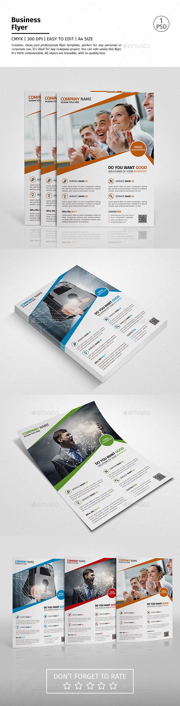 A4 Corporate Business Flyer Template Vol 02 - Corporate Flyers
