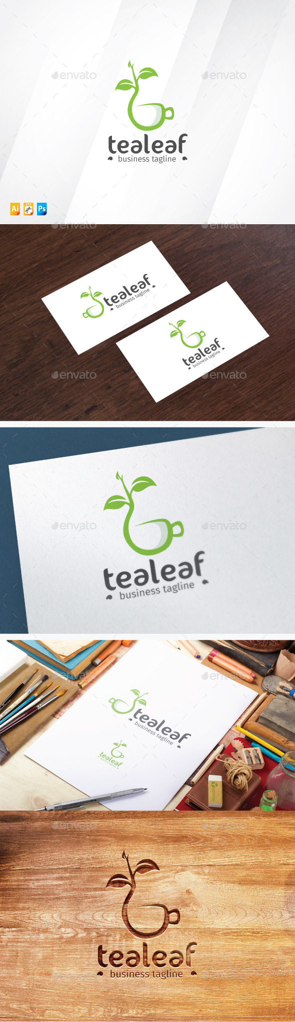 Tea Leaf - Nature Logo Templates