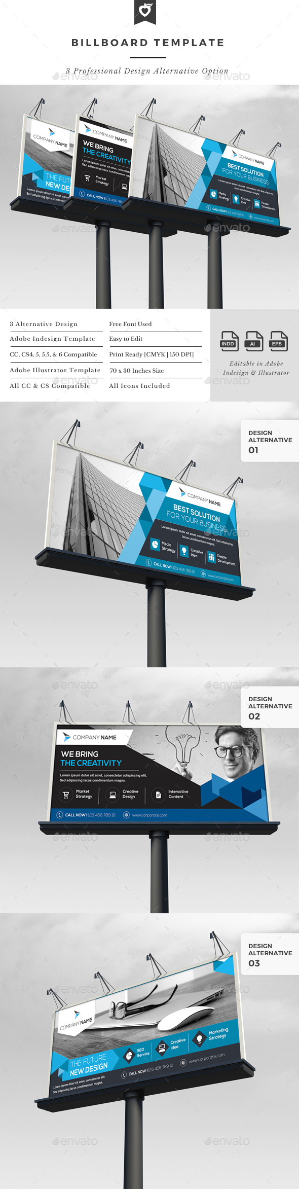 Billboard Template - Signage Print Templates