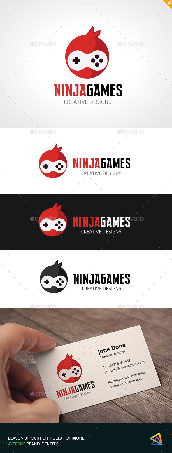 Ninja Games - Humans Logo Templates