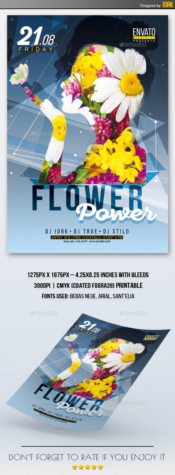 Flower Power Flyer - Events Flyers