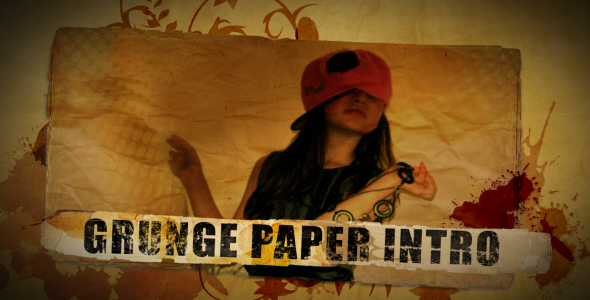 Grunge Paper Intro - VideoHive 155597