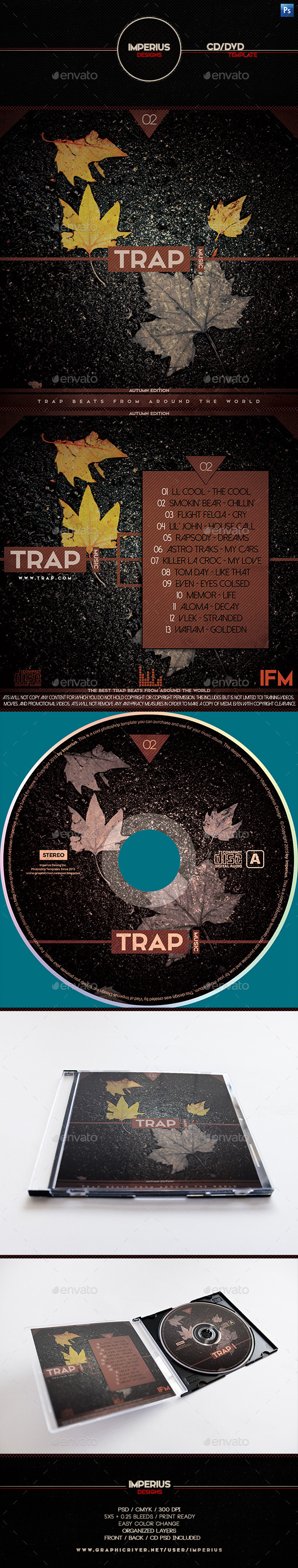Trap V2 CD DVD Cover Trap V2 CD DVD Cover