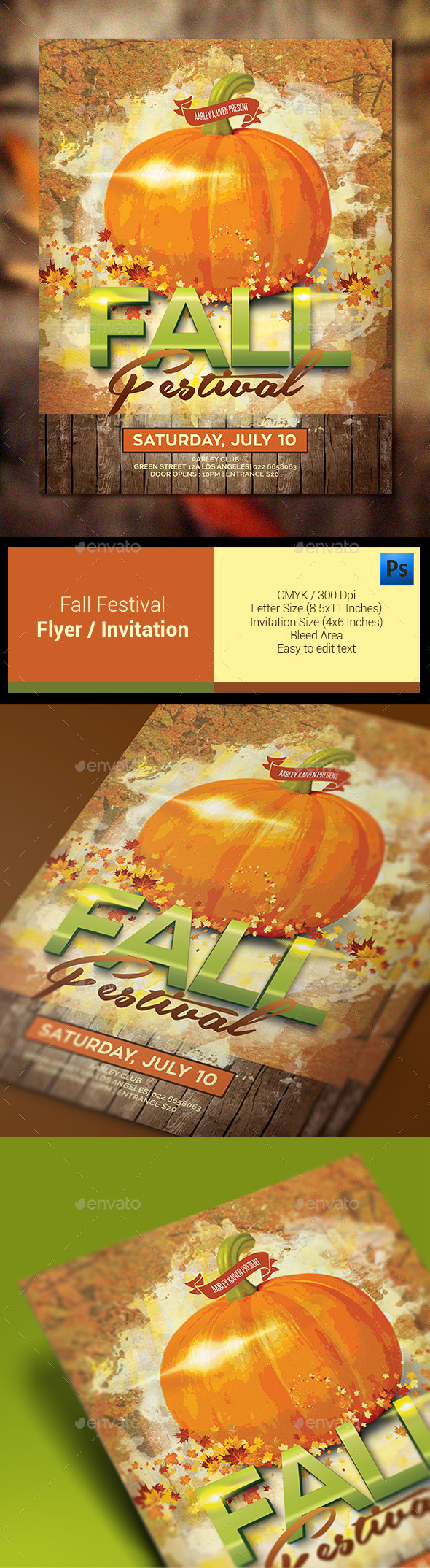 Fall Festival Flyer / Invitation - Events Flyers