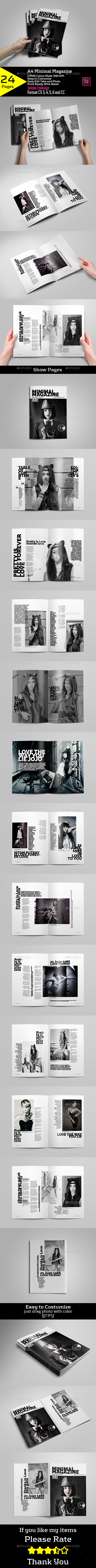 A4 Minimal Magazine - Magazines Print Templates