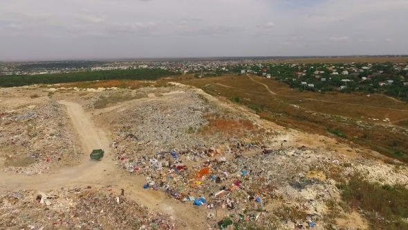 Big Urban Waste Dump At Suburbs In Ukraine