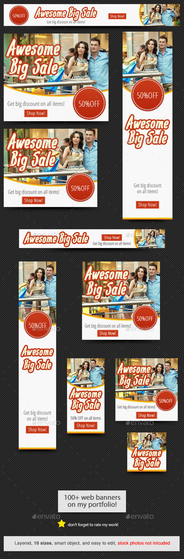 Big Sale Banner - Banners & Ads Web Elements