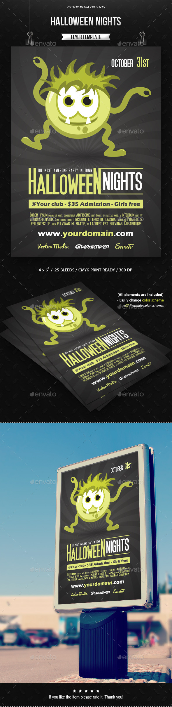 Halloween Nights - Flyer