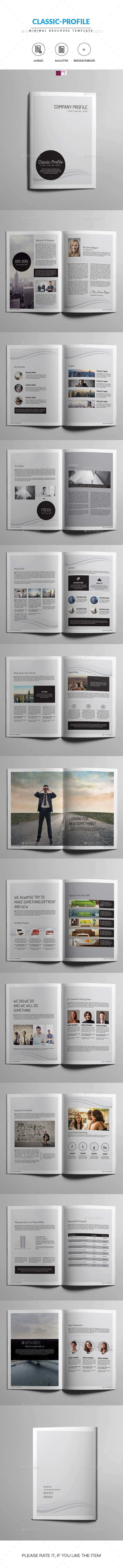 Minimal Corporate Brochure-Indesign Template - Corporate Brochures