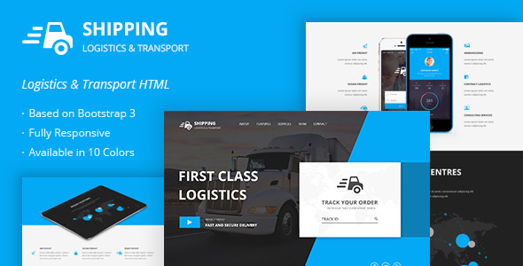 Shipping - Logistics & Transport HTML Template - Business Corporate
