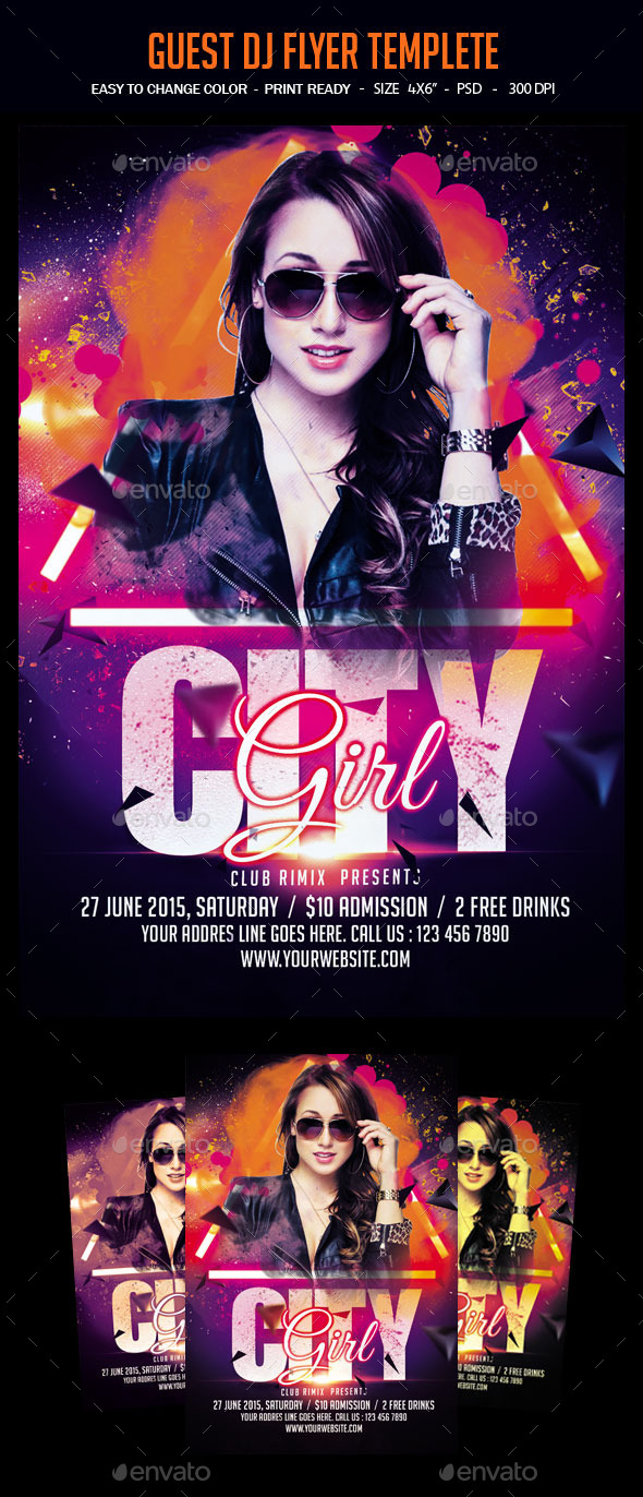 Guest Dj Flyer Templete - Clubs & Parties Events