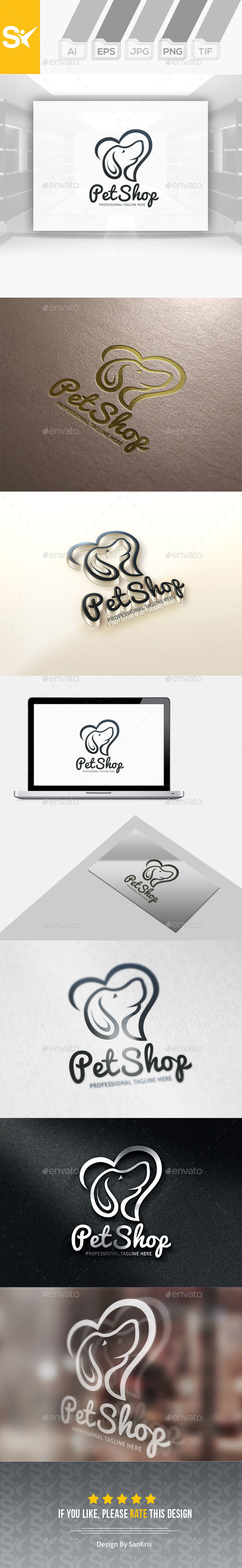Pet Shop Logo - Animals Logo Templates