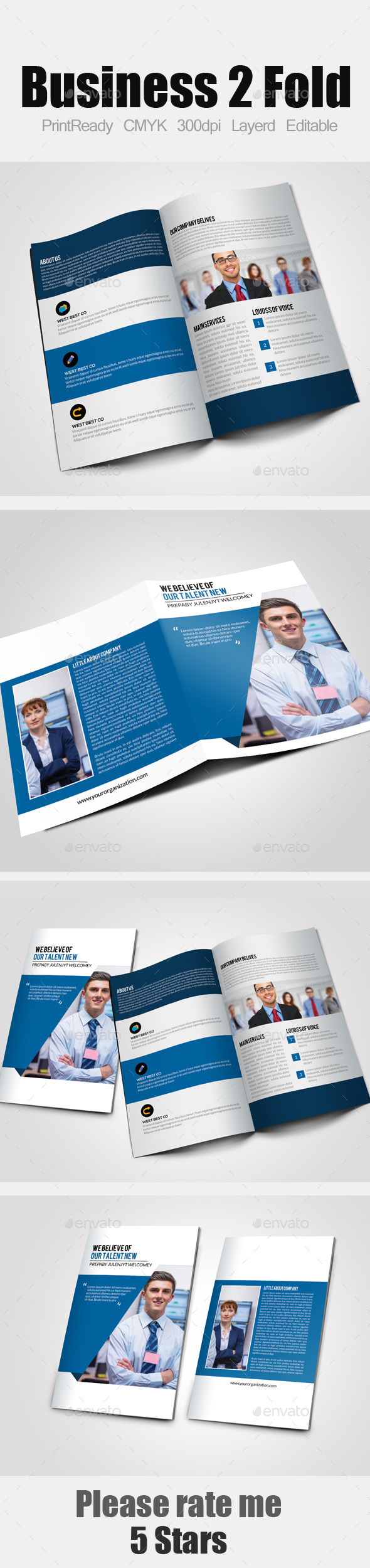 Corporate Bi Fold Brochure - Corporate Brochures