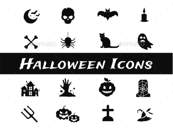 Halloween Vector Icons Set - Miscellaneous Icons