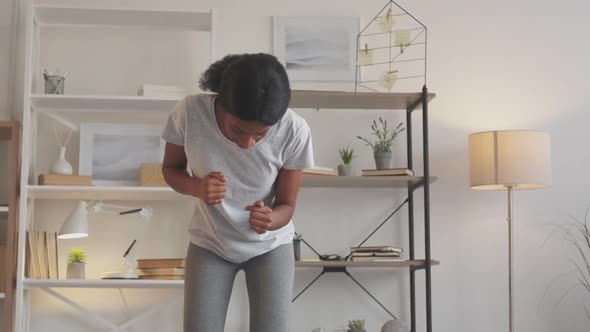 Home Fun Carefree Mood Overjoyed Woman Dancing alt