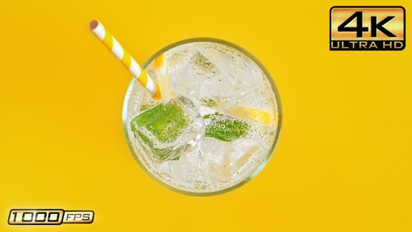 Glass of Lemonade with Straw alt