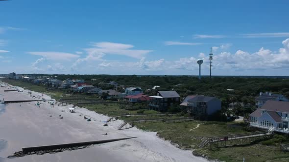 Folly Beach Condos Drone View alt