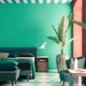 Modern Mid Century Bedroom Interior In Pastel Colors - VideoHive Item for Sale