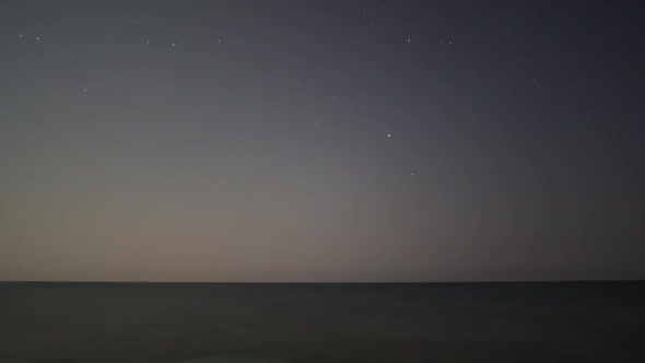 Sicily beach night stars boat full moon alt