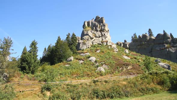 Carpathian Mountains In Tustan