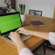 Entrepreneur Using Laptop With Green Screen - VideoHive Item for Sale
