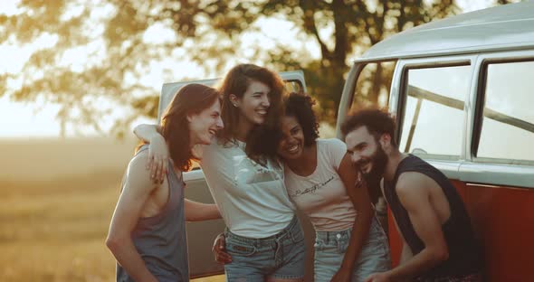 Nice Friendly Company of Multicultural Racial alt