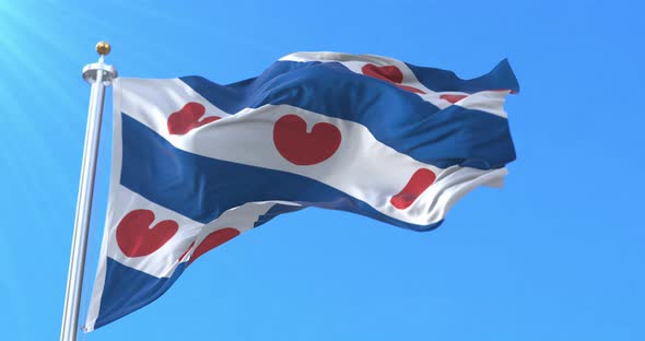 Friesland Flag, Netherlands alt