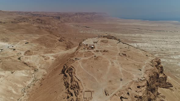 Aerial view of Masada alt
