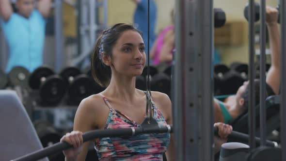 Young woman at gym