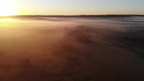 16 Morning Fogs In The Fields