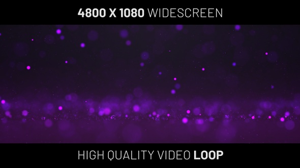Purple Falling Particles Widescreen