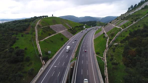 Trucks On Highway alt