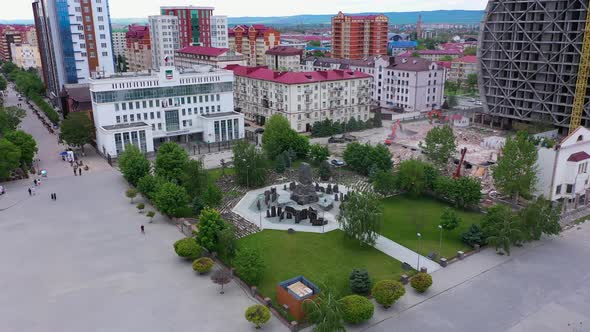 GROZNY THE CHECHEN REPUBLIC OF ICHKERIA CAUCASUS RUSSIA 6 SEPTEMBER 2019 Day of Civil Concord and alt