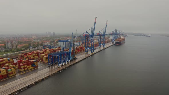 Industrial Port with Containers alt