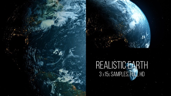 Realistic earth - 3 versions alt