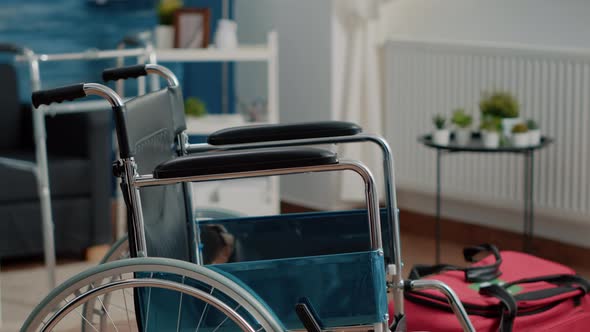 Close Up of Wheelchair for Transportation Support alt