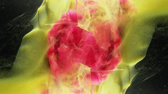 Color Blast Logo Reveal Ink Water Drop Pink Yellow alt