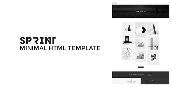 Sprint - Minimal Responsive HTML Portfolio
