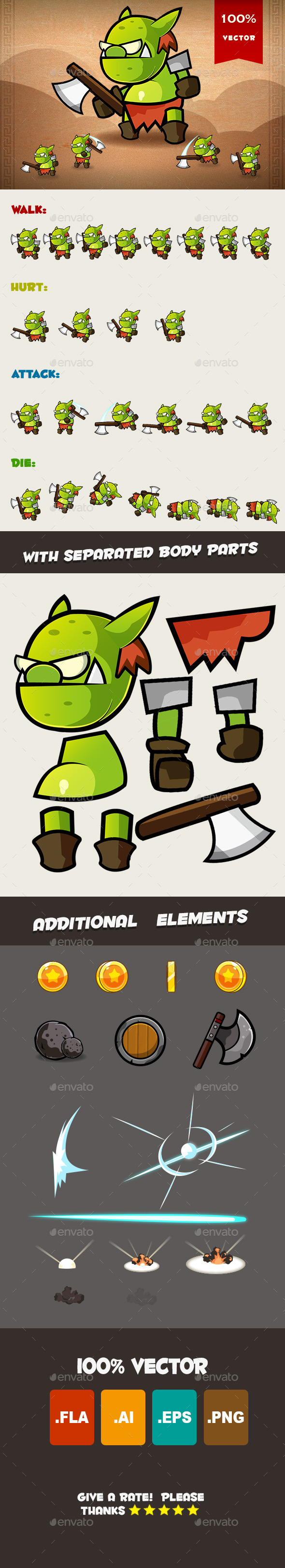 Goblin Spritesheet - Sprites Game Assets