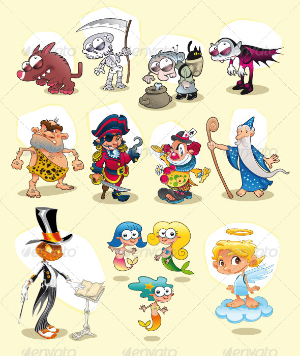 Halloween and Carnival characters - Monsters Characters