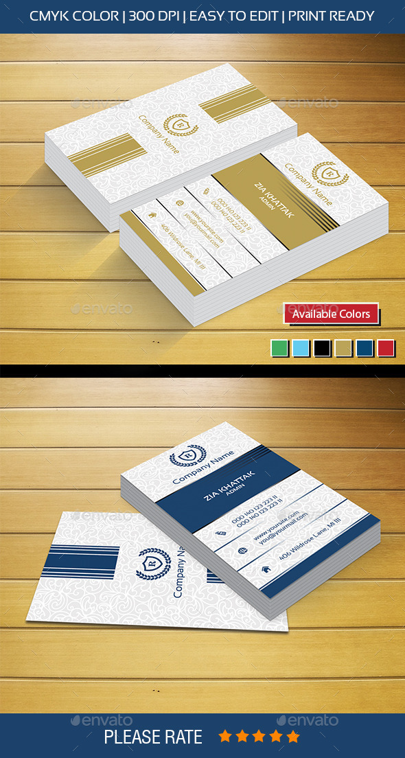 New Golden Business Card - Corporate Business Cards