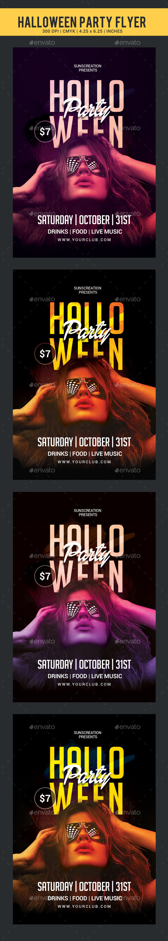 Halloween Party Flyer template - Clubs & Parties Events