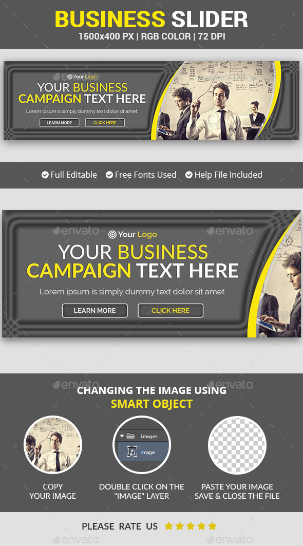 Business Campaign Slider v13 - Sliders & Features Web Elements