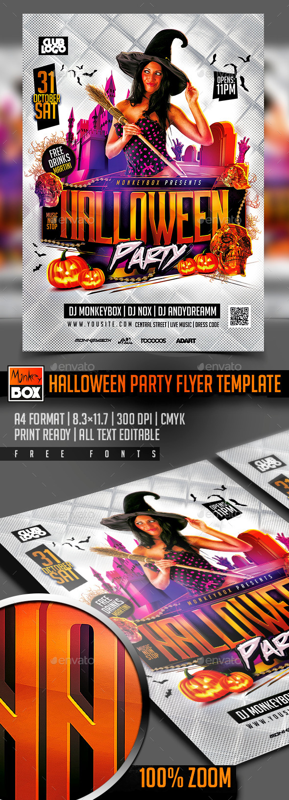 Halloween Party Flyer Template