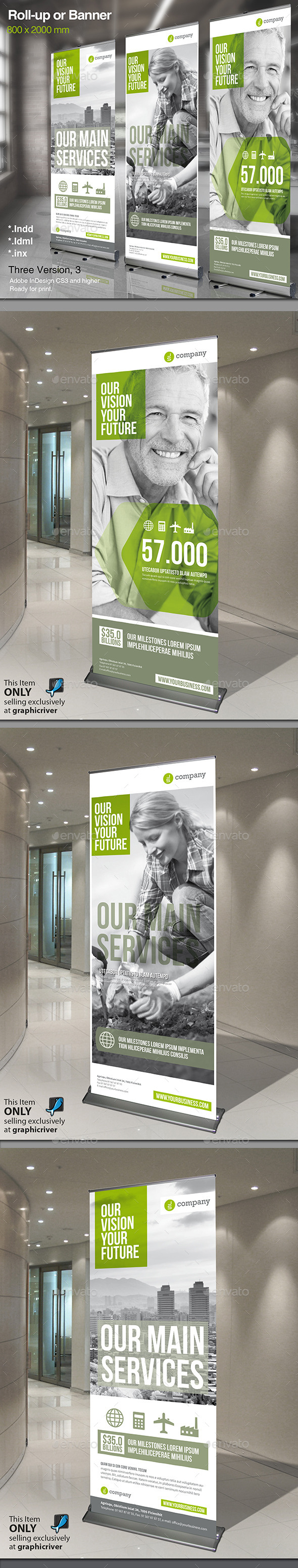 Corporate Roll-up or Banner - Signage Print Templates