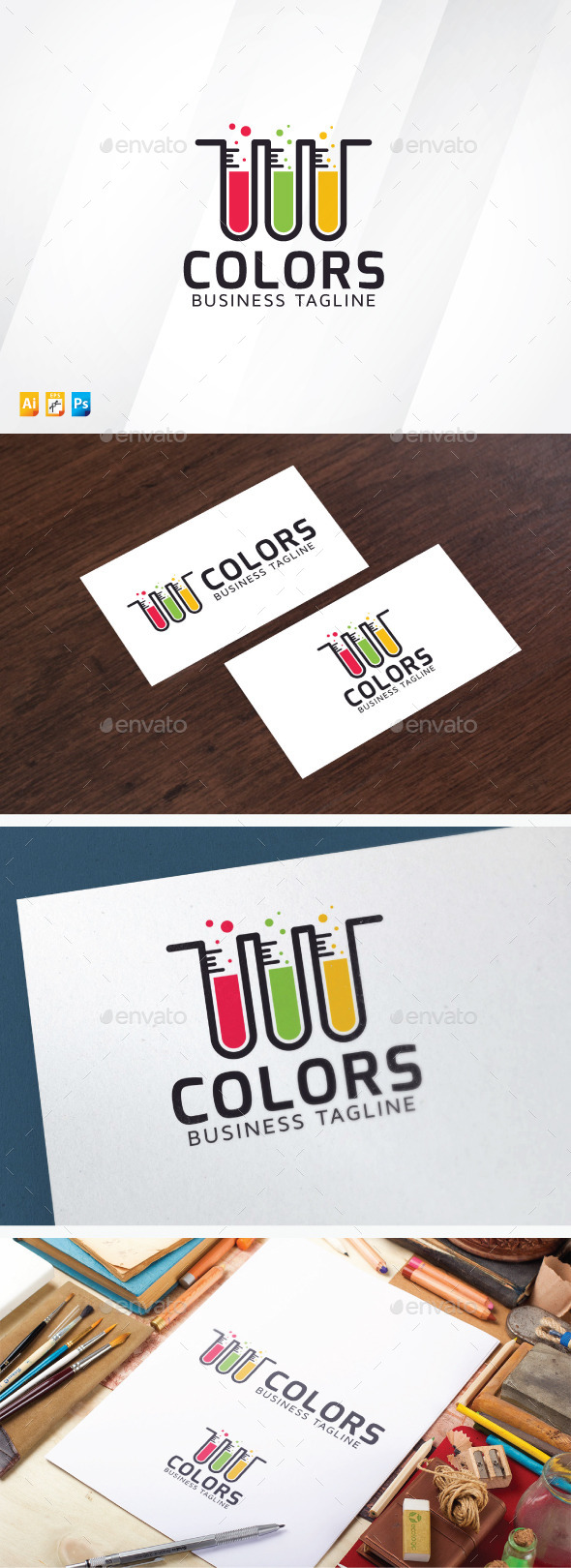 Laboratory Logo - Vector Abstract