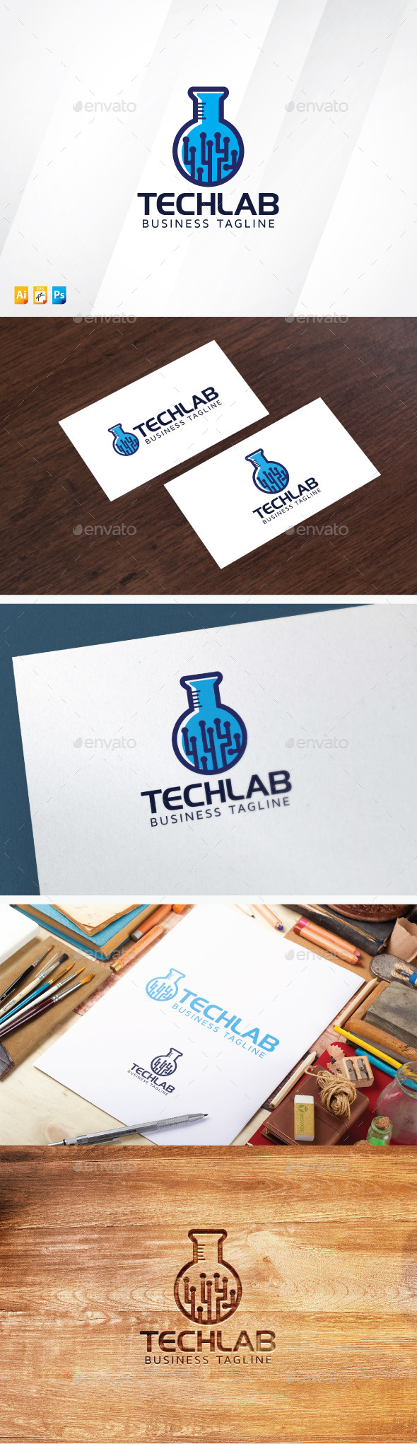 Laboratory Technology Logo - Objects Logo Templates