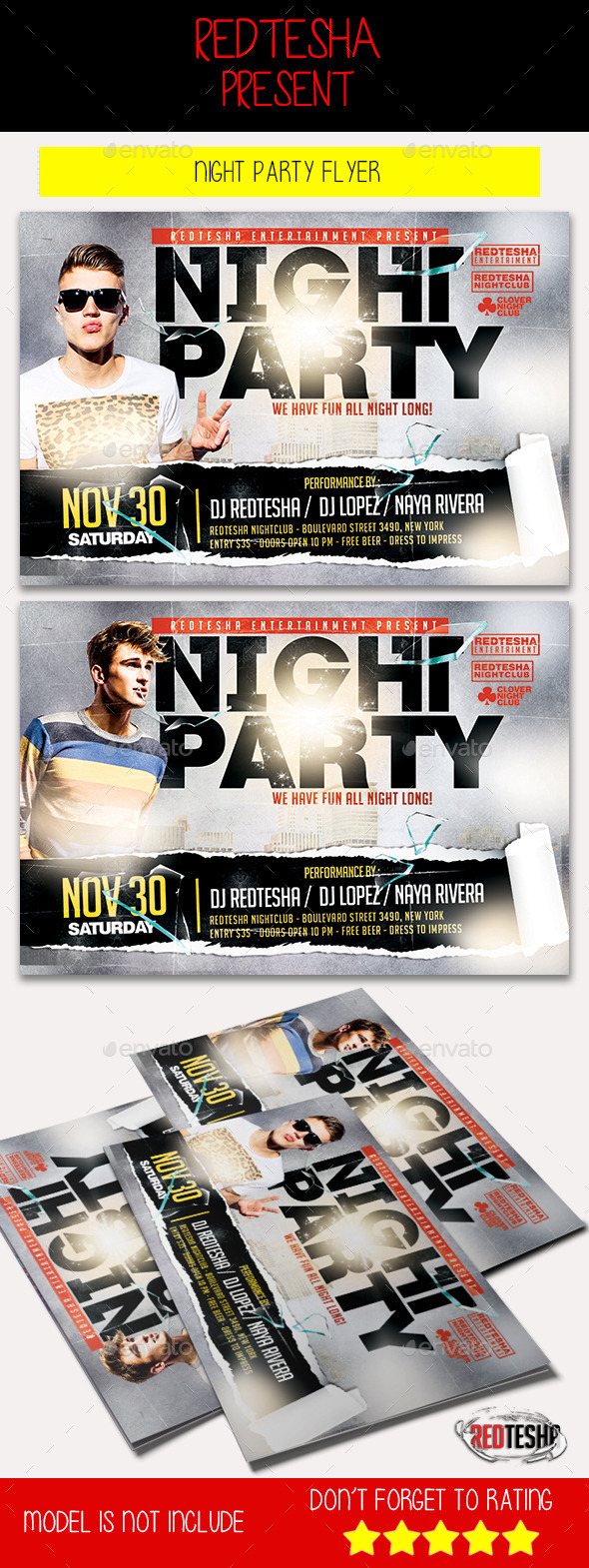 Night Party Flyer - Clubs & Parties Events