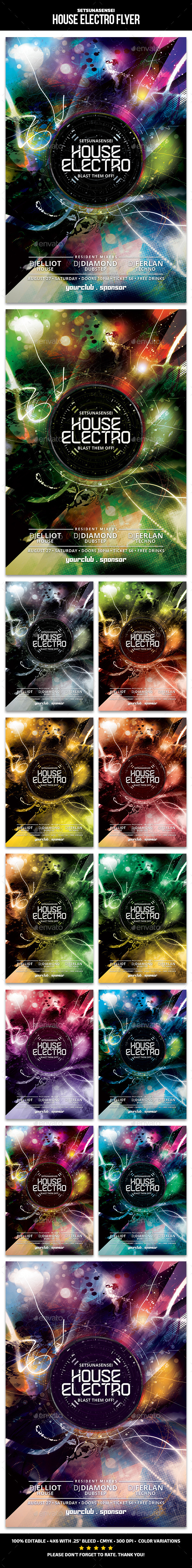 House Electro Flyer - Clubs & Parties Events